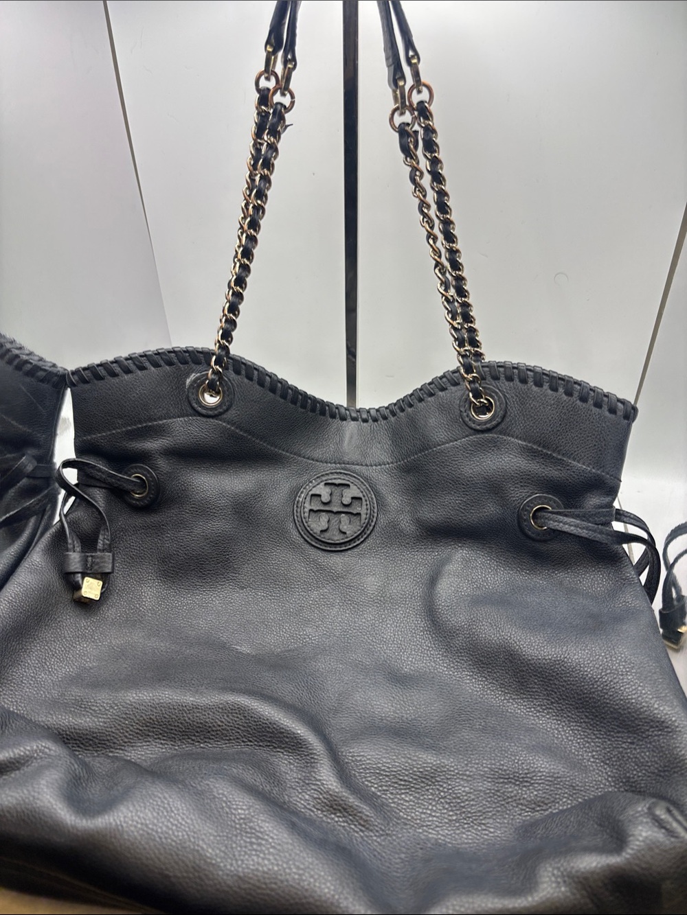 Tory Burch Marion Slouchy Tote Bag aka Marion Chain Shoulder Tote